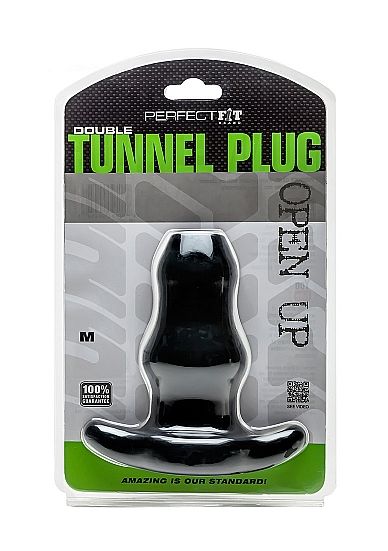 PERFECT FIT BRAND - BOUCHON DOUBLE TUNNEL MOYEN NOIR