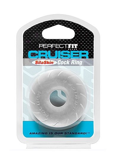 PERFECT FIT BRAND - BAGUE CRUISER EN SILASKIN FAT BOY TRANSPARENT