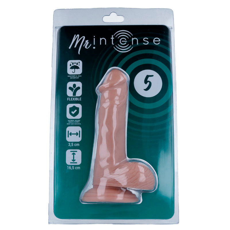 MR INTENSE - 5 PÉNIS RÉALISTE 16.5 CM -O- 3.5 CM