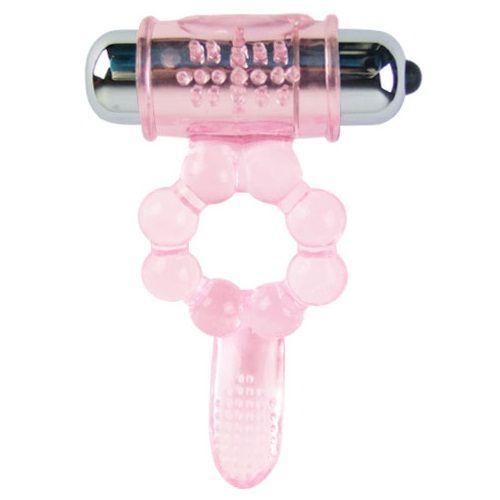 BAILE - ANNEAU SILICONE 10 RYTHMES DE LANGUE AVEC VIBRATION ROSE