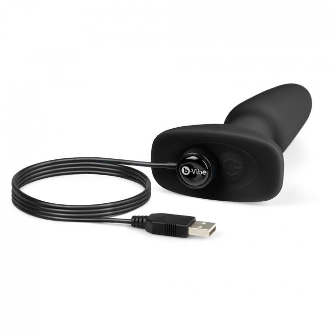 B-VIBE - RIMMING TÉLÉCOMMANDE PLUG ANAL 2 NOIR