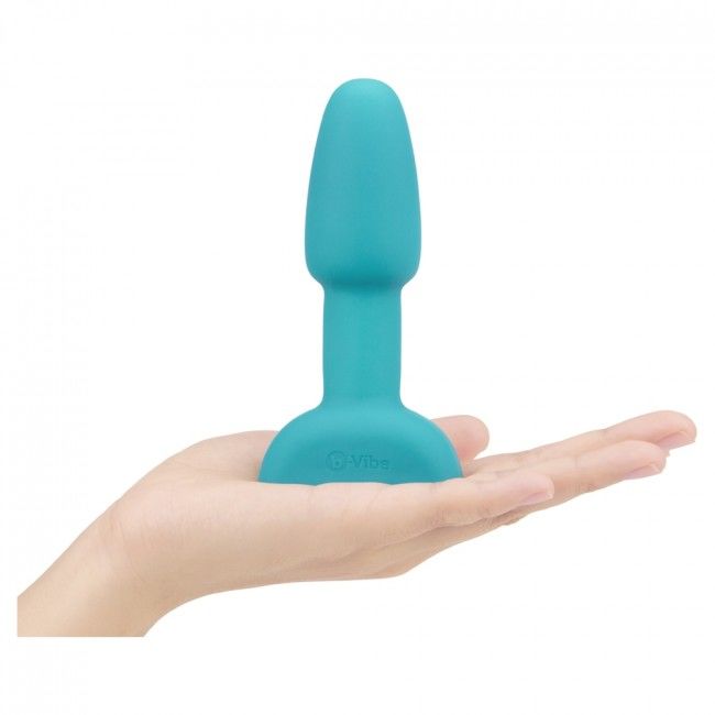 B-VIBE - RIMMING TÉLÉCOMMANDE PLUG ANAL PETITE TEAL