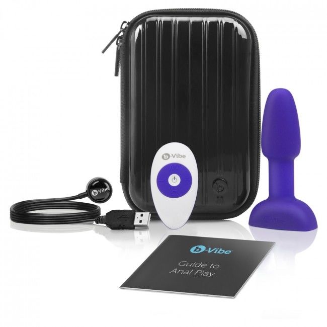 B-VIBE - RIMMING TÉLÉCOMMANDE PLUG ANAL PETITE LILAS