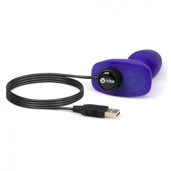 B-VIBE - RIMMING TÉLÉCOMMANDE PLUG ANAL PETITE LILAS