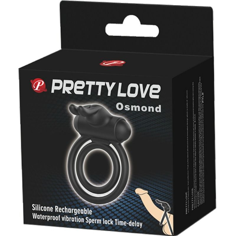 PRETTY LOVE - ANNEAU VIBRATEUR EN SILICONE OSMOND