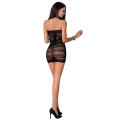 PASSION - FEMME BS063 ROBE NOIRE TAILLE UNIQUE