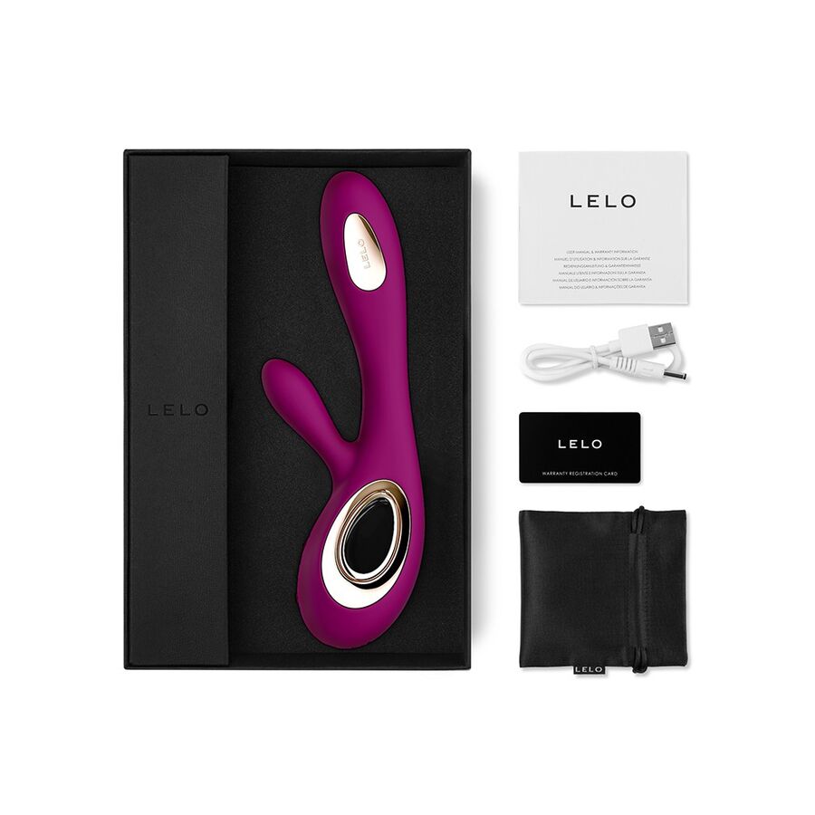 LELO - SORAYA WAVE VIBRATEUR LAPIN DEEP ROSE