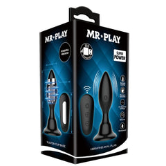 MR PLAY - PLUG ANAL AVEC TÉLÉCOMMANDE VIBRATION NOIRE