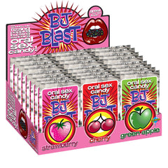 PIPEDREAMS - BJ BLAST FRAISE / CERISE ET POMME VERTE - PRÉSENTOIR - 36 PCS