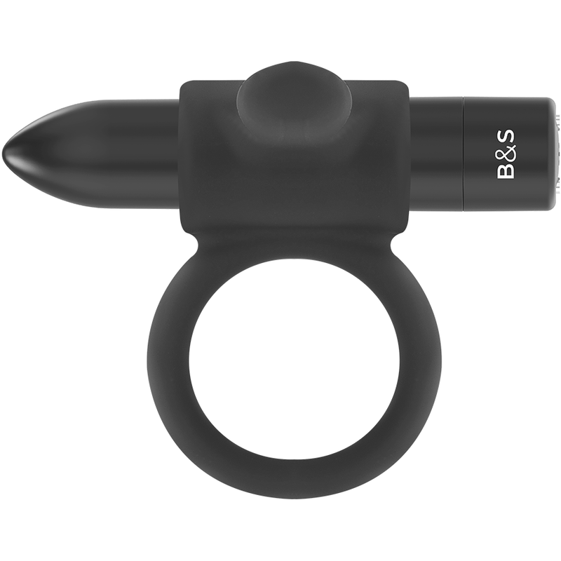 BLACK&SILVER - BAGUE RECHARGEABLE CAMERON NOIR