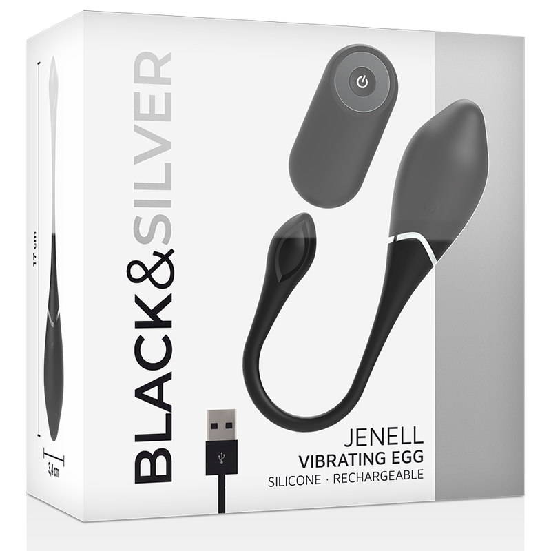 BLACK&SILVER - UF VIBRANT RECHARGEABLE JENELL